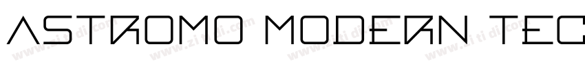 Astromo Modern Techn字体转换